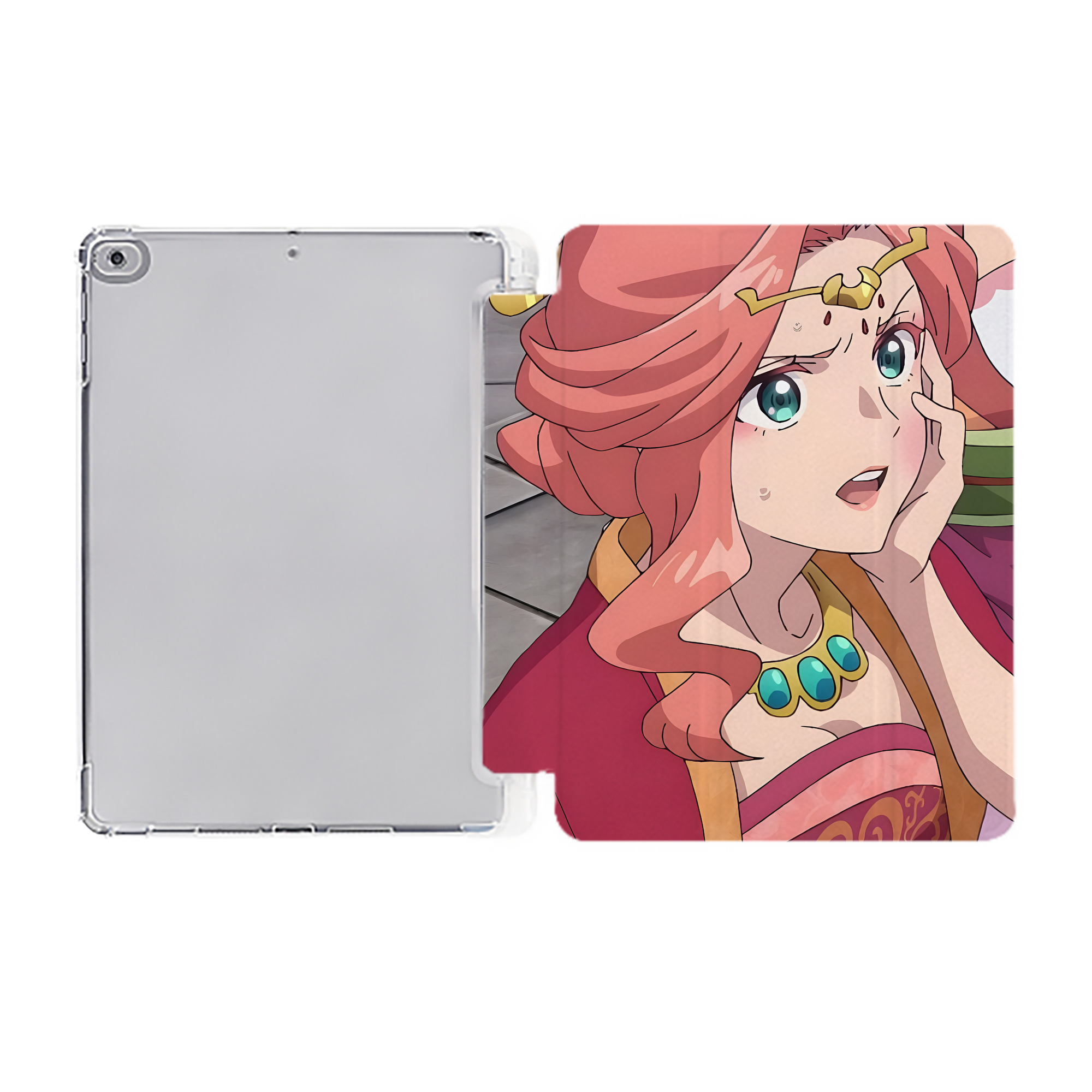 （画像用） 薬屋のひとりごと The Apothecary Diaries IPad ケース ペン収納付き 三つ折りスタンド PUレザー×シリコン 対応機種9.5/10.5/10.9インチ